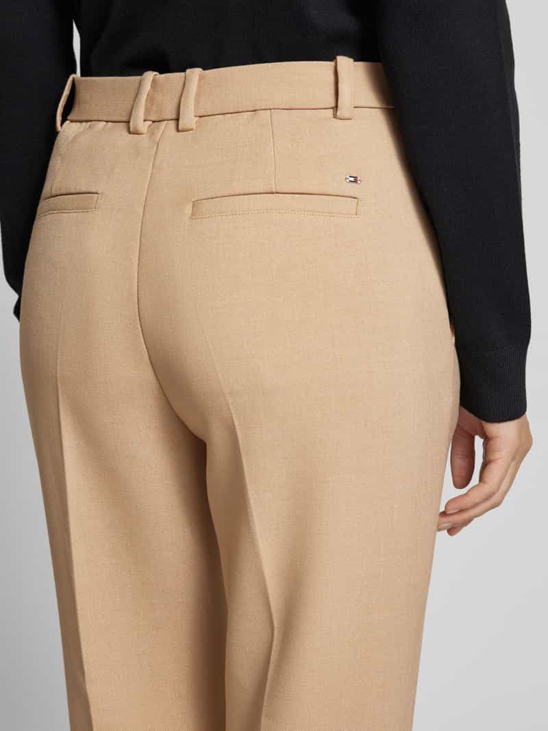 Tommy Hilfiger Slim fit stoffen broek met persplooien