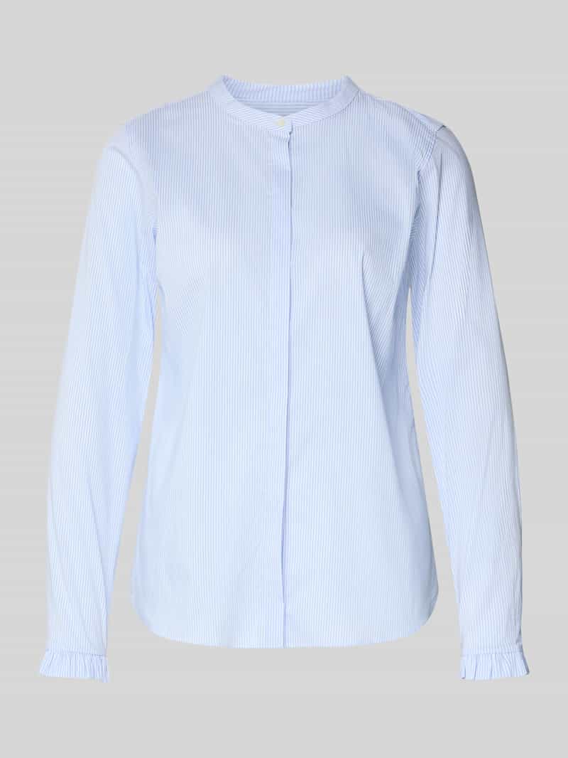 MOS MOSH Regular fit overhemdblouse met ronde hals model 'Mattie'