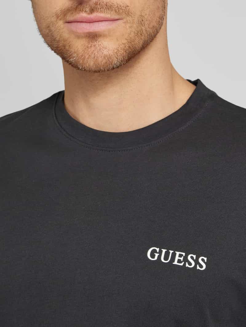 Guess Activewear T-shirt met labelprint in een set van 3 stuks