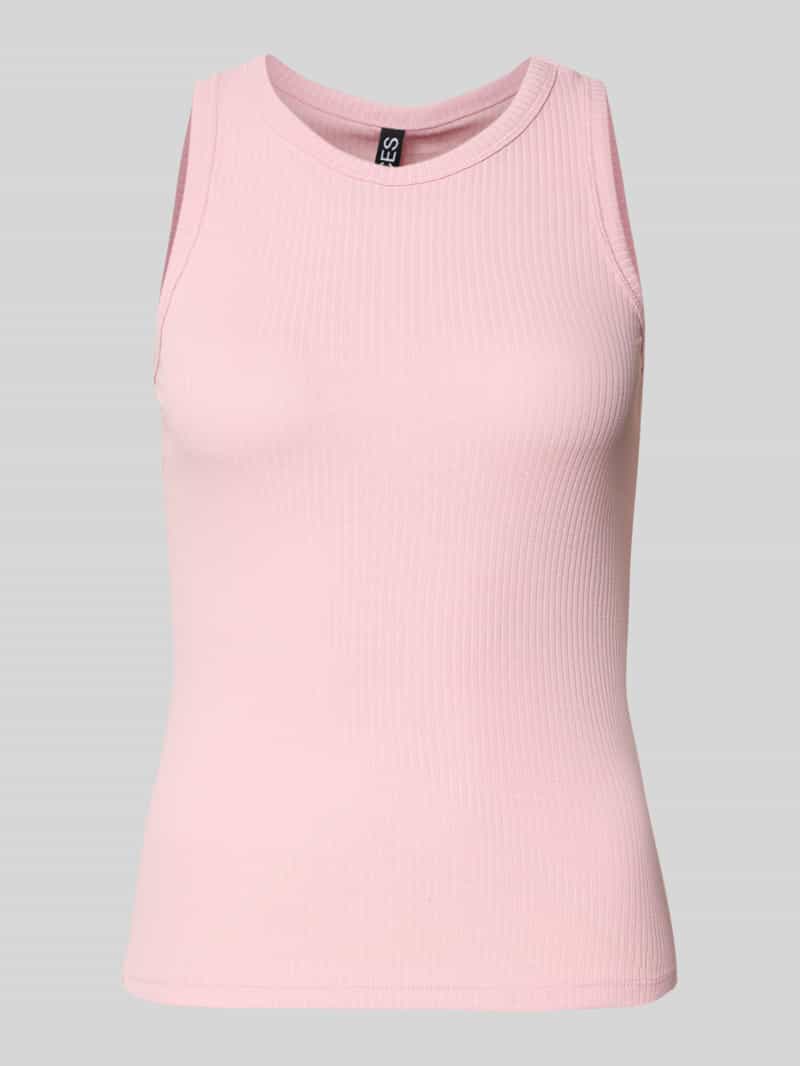 Pieces Regular fit tanktop in riblook model 'RUKA'