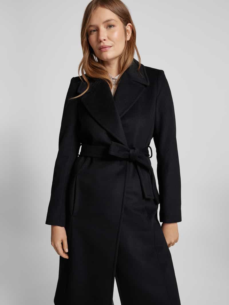 Lauren Ralph Lauren Lange jas van wolmix met reverskraag