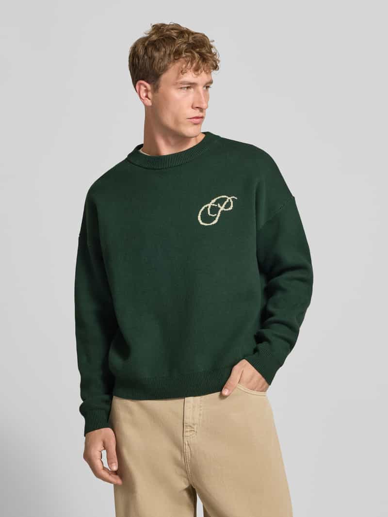 PROHIBITED relaxed fit gebreide pullover van puur katoen