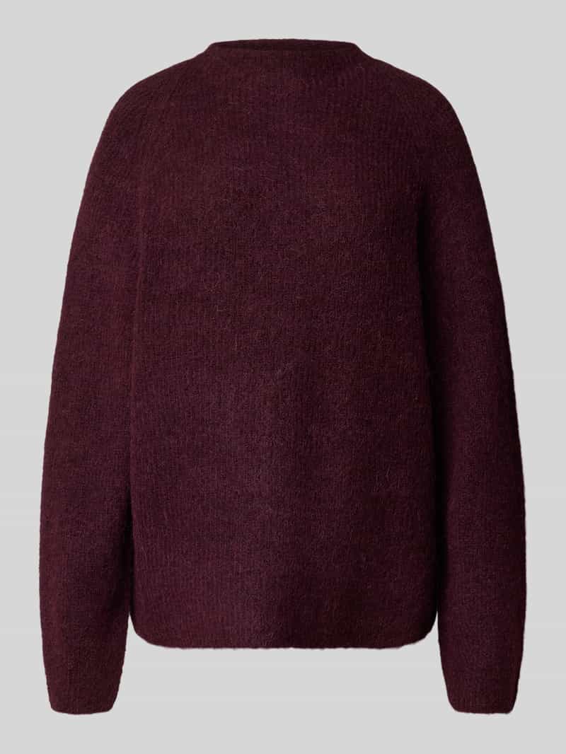Selected Femme Relaxed fit gebreide pullover van wolmix model 'SIA'