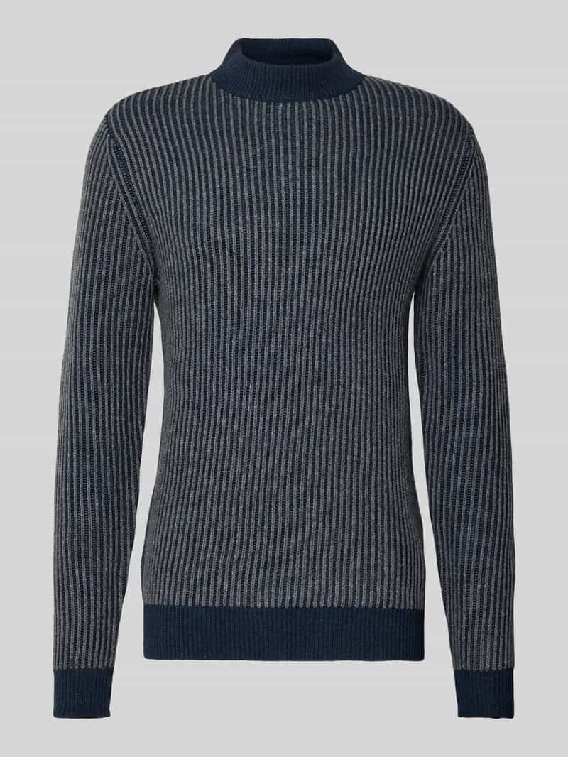 Blend Gebreide pullover met ribboorden