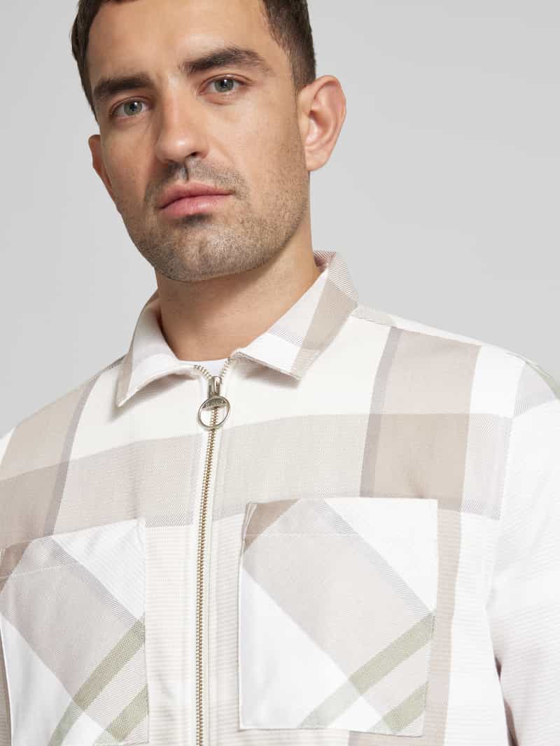 Barbour Regular fit overhemdjack met ritssluiting model 'ETTRICK'