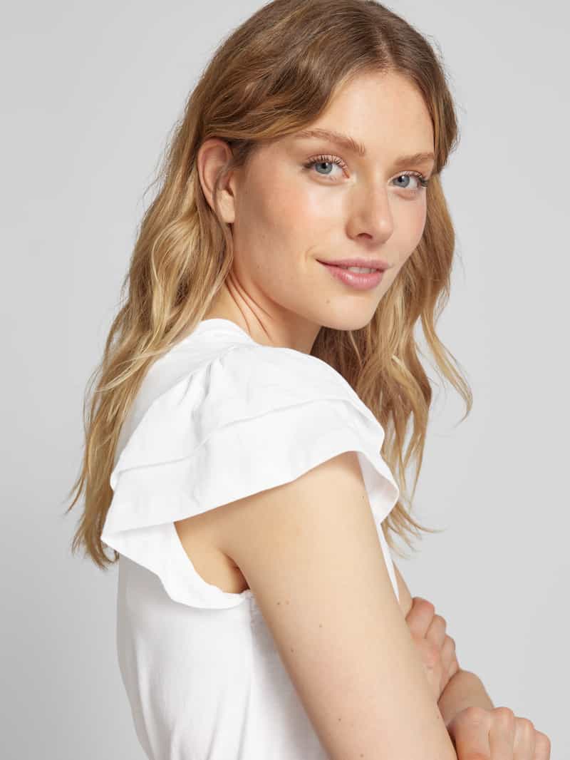 Selected Femme T-shirt met ronde hals model 'CAMILA'