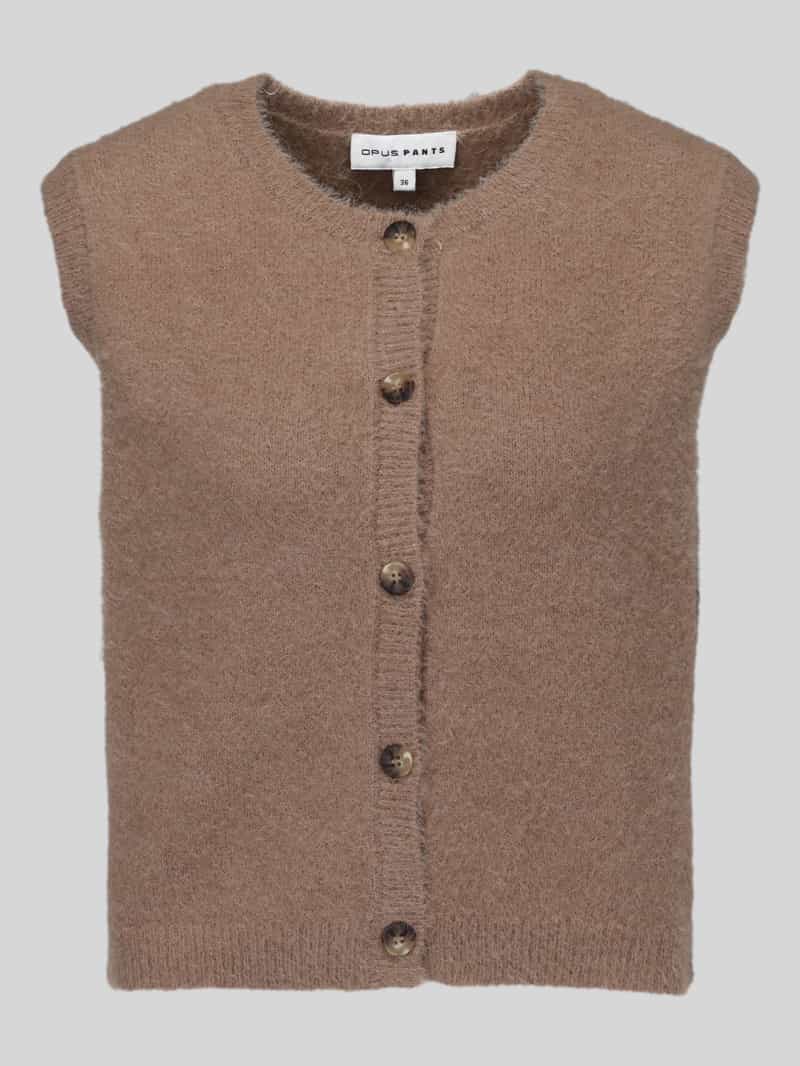 Regular fit mouwloos vest met wol model 'Porah'