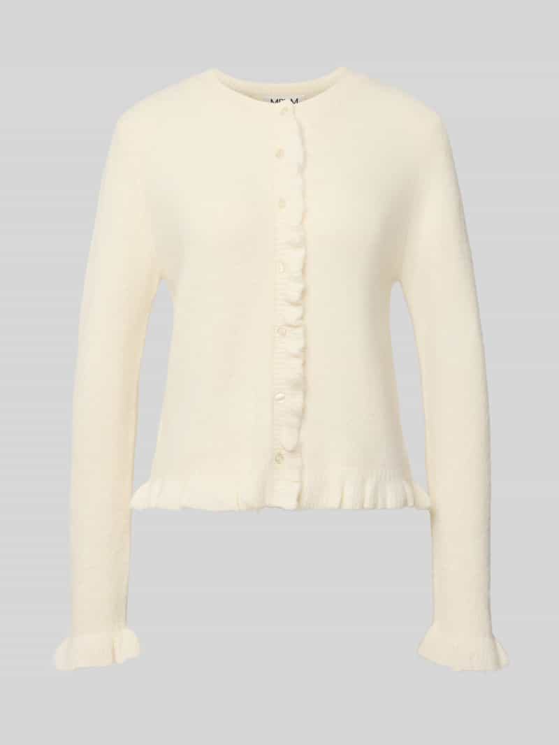 Gebreid jack met ronde hals model 'Celandia'
