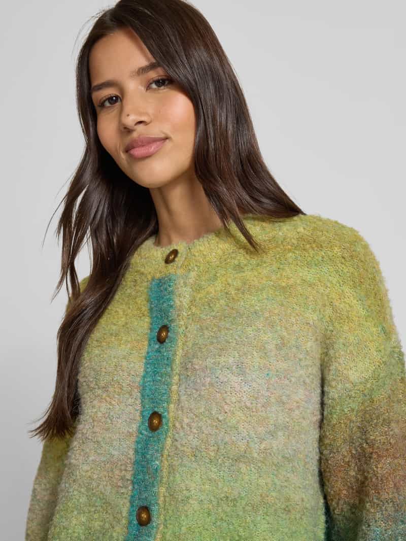 Jake*s Studio Woman Loose fit gebreid vest met wol-aandeel