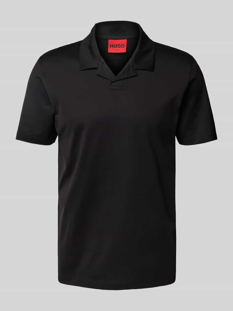 HUGO Poloshirt met V-hals model 'Dimerspolo'
