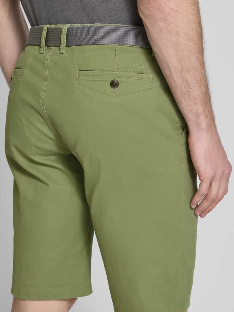 MCNEAL Slim fit shorts met riem