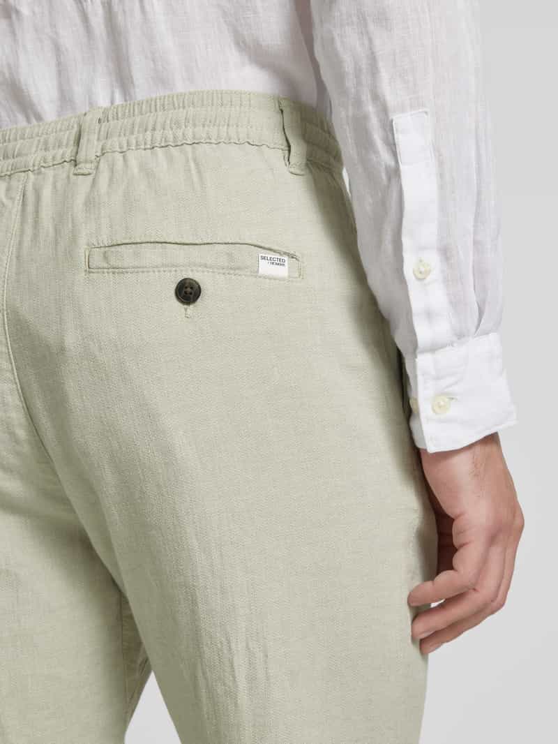 Selected Homme Slim tapered fit broek met tunnelkoord model 'Brody'