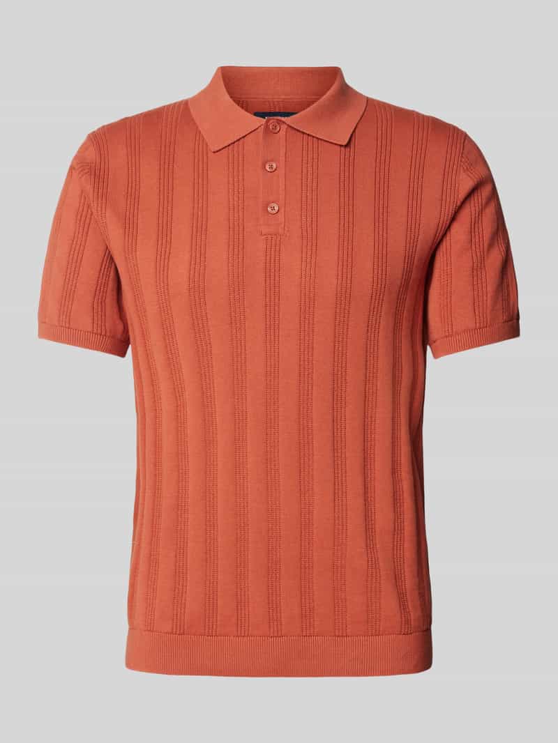 MCNEAL Regular fit poloshirt met structuurmotief