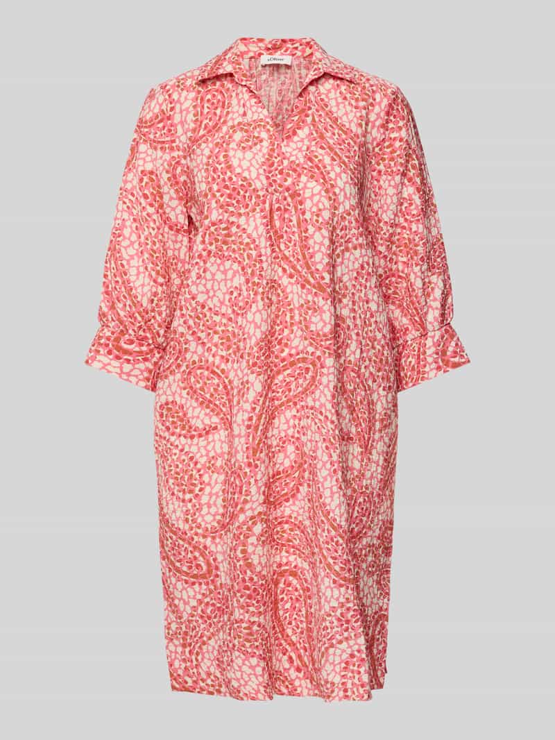 s.Oliver RED LABEL Oversized overhemdjurk met steekzakken