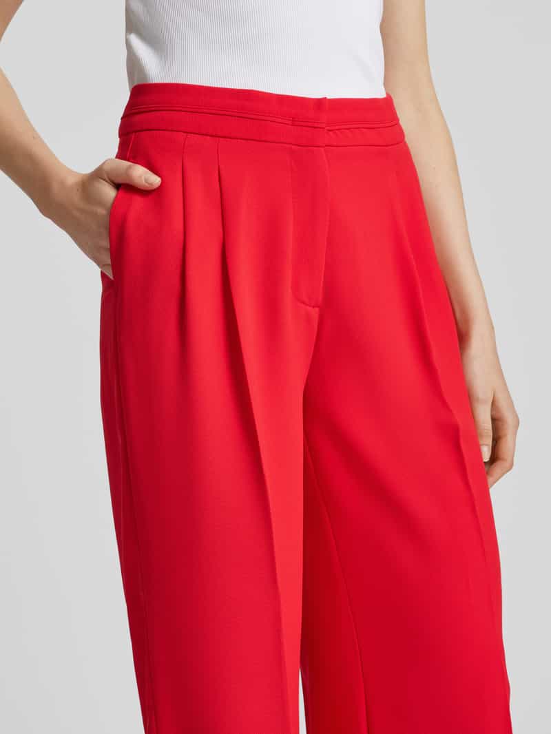 MORE & MORE Straight leg stoffen broek met elastische band