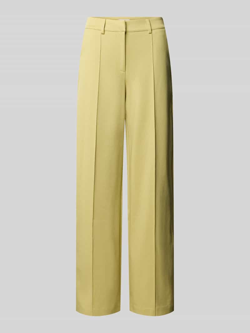 Ichi broek met wijd pijp en lengtenaden model 'KATE'