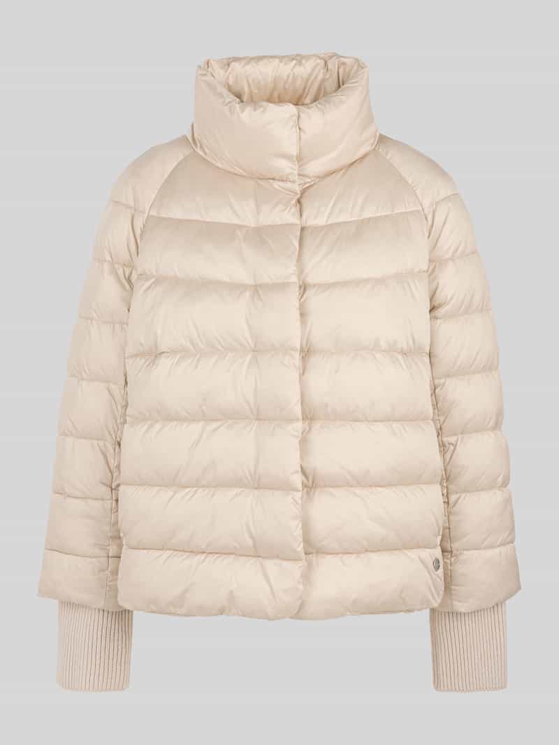 Marc Cain Gewatteerd jack met opstaande kraag en labeldetail