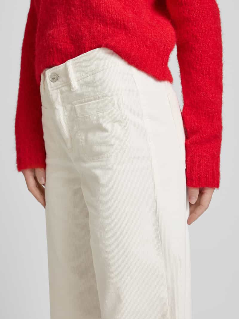 Gardeur Wide leg corduroy broek met achterzakken model 'Feliza'