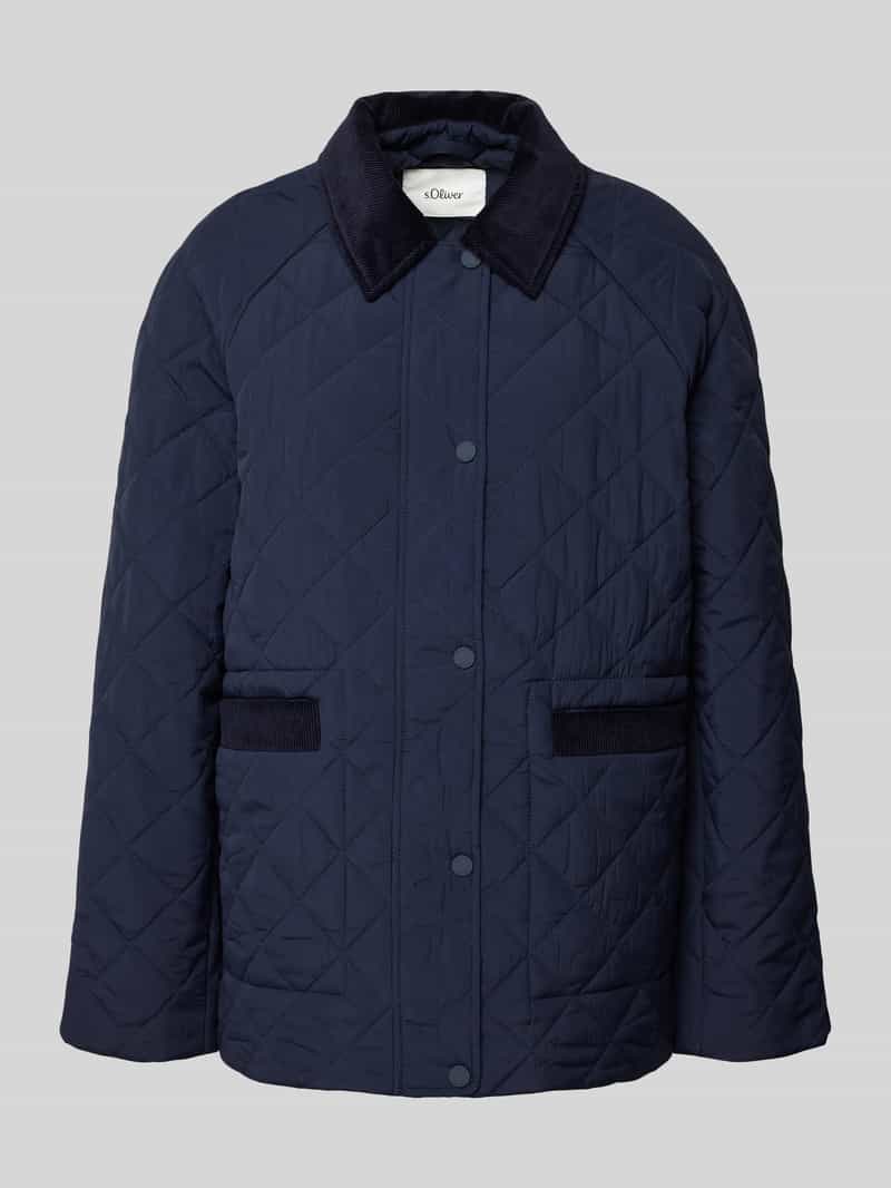 s.Oliver RED LABEL Relaxed fit gewatteerd jack met koorddetails