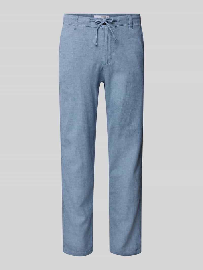 Selected Homme Slim tapered fit broek met tunnelkoord model 'Brody'