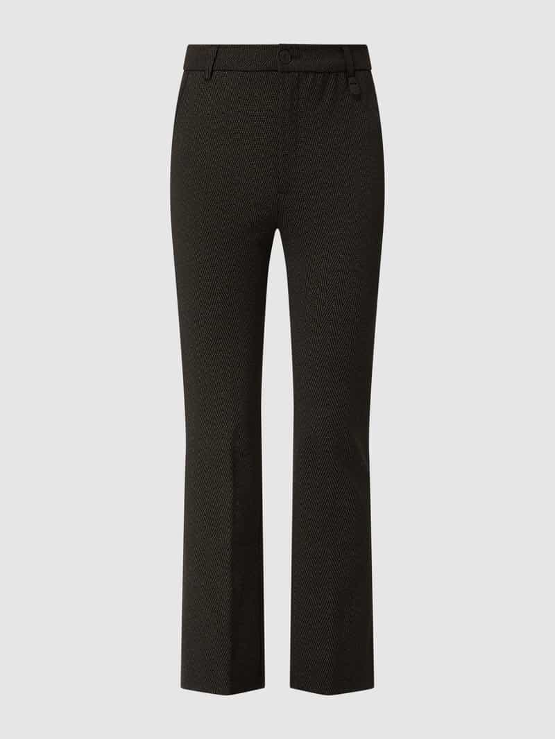 Flared cut stoffen broek met stretch, model 'Cinzia' Gang