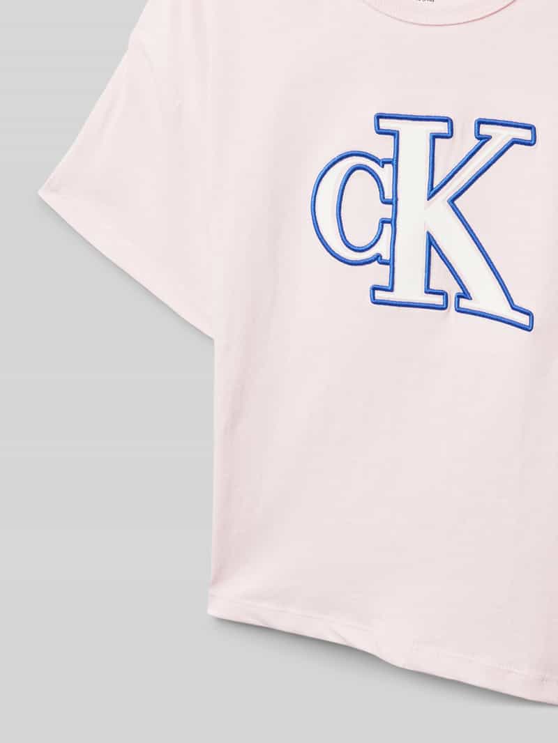 Calvin Klein Jeans Boxy fit T-shirt met labelprint