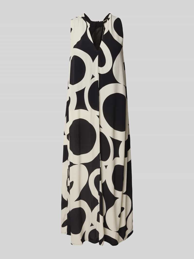 someday Midi-jurk van viscose met V-hals model 'Qedira print'