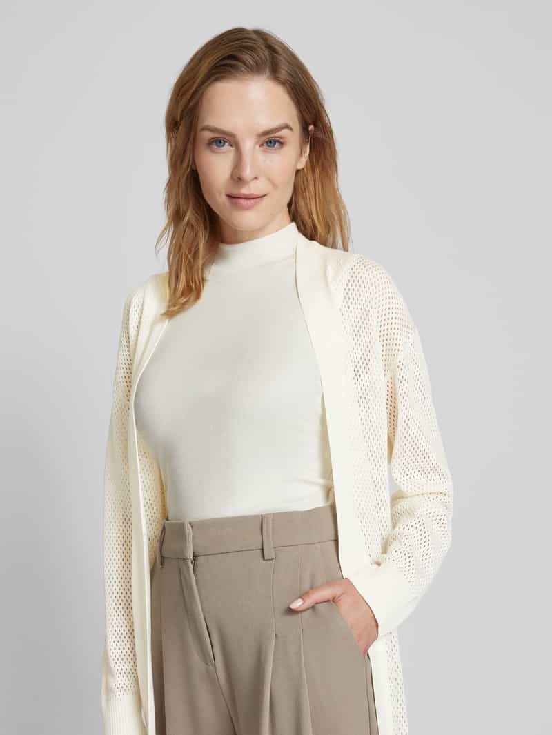 Boss Orange Lange cardigan met ajourpatroon model 'Fuzizi'