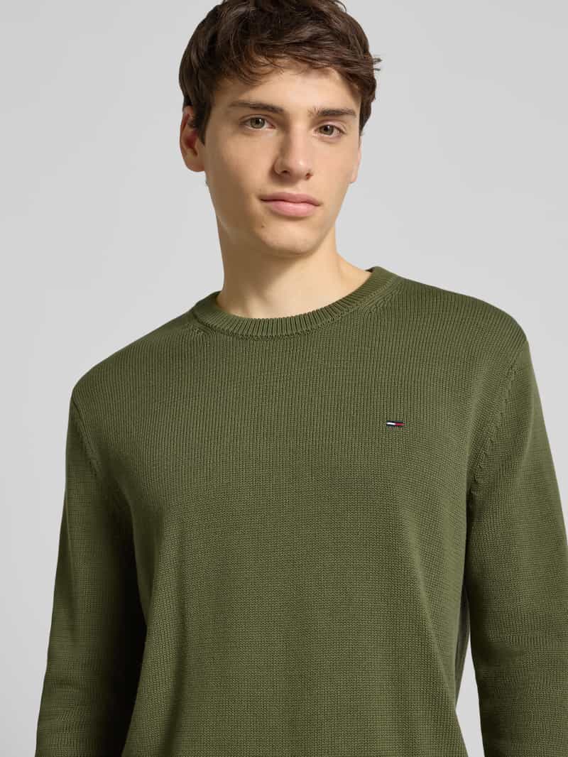 Tommy Jeans Regular fit gebreide pullover van zuiver katoen