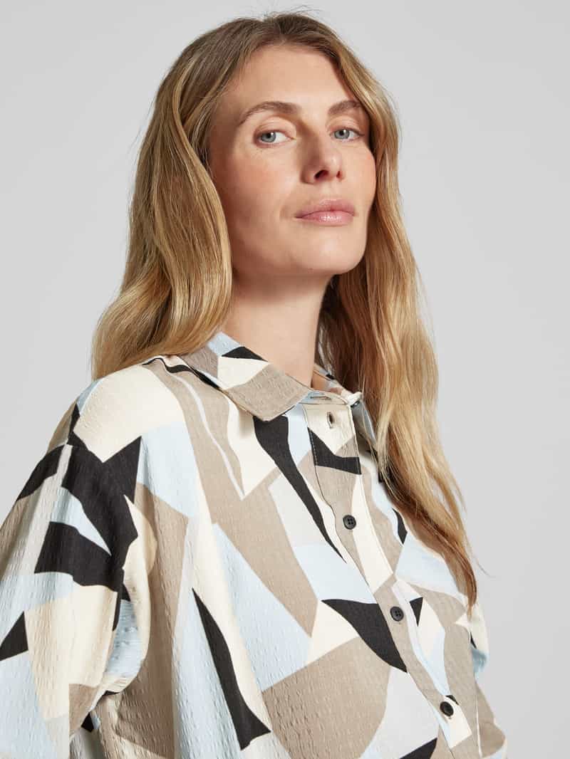 b.Young Regular fit blouse met structuurmotief model 'Favia'