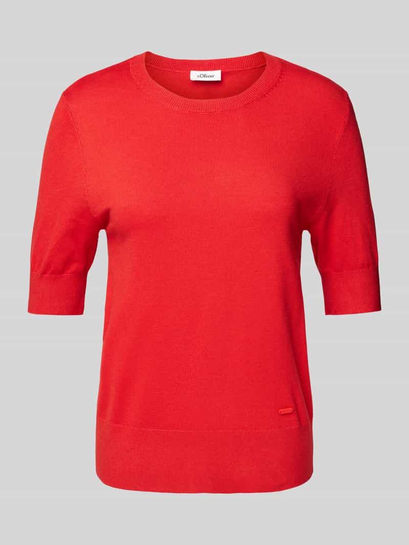 s.Oliver RED LABEL Slim fit gebreide trui van viscosemix