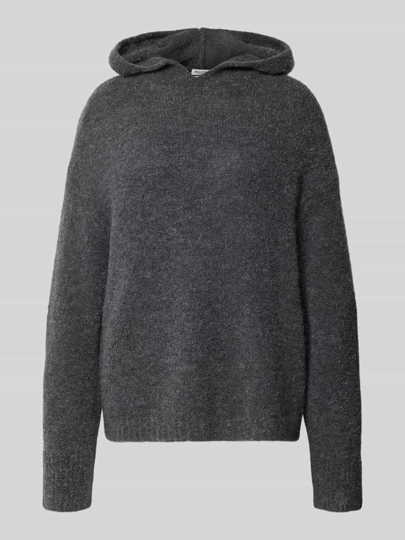 Marc O'Polo Relaxed fit hoodie van scheerwolmix