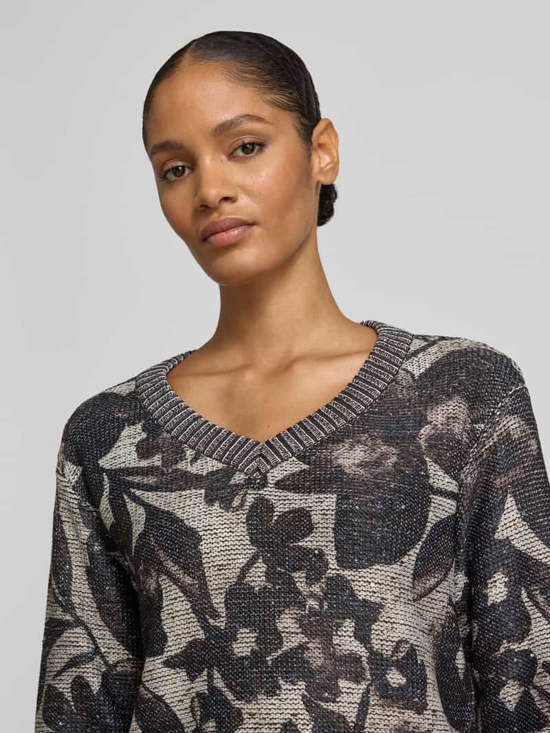 Betty Barclay Gebreide pullover met ribboorden