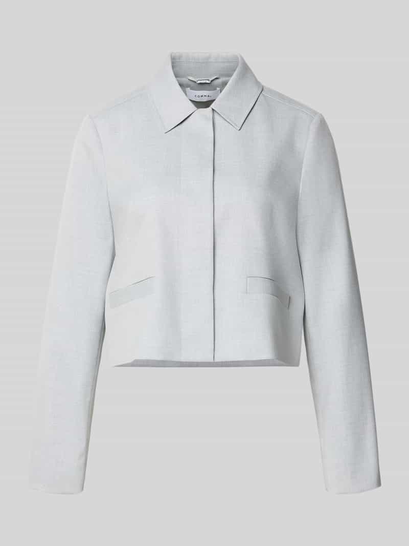 comma Regular fit blazer met paspelzakken