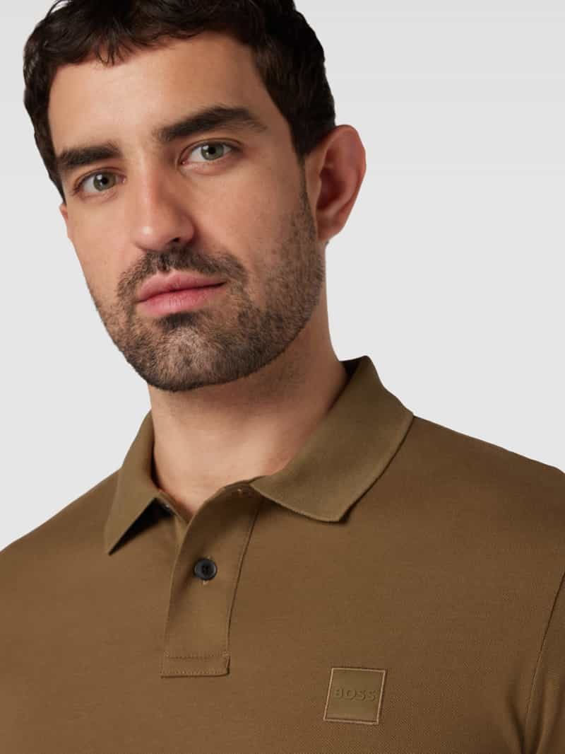 Boss Orange Poloshirt met lange mouwen model 'Passerby'