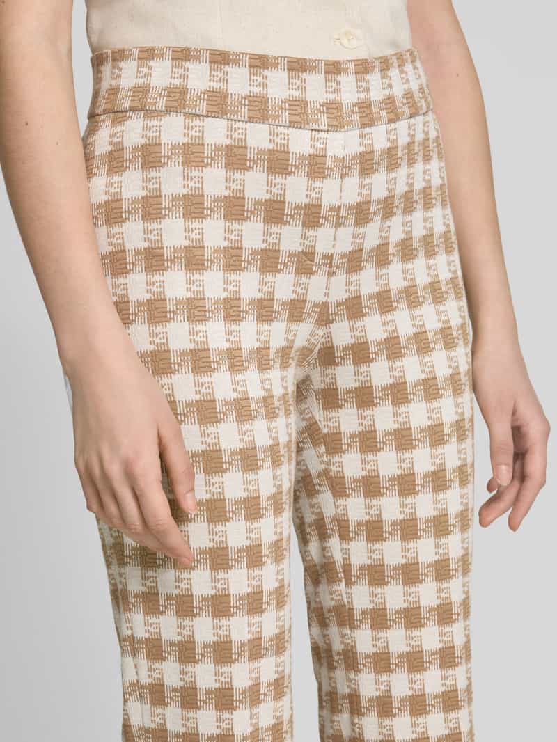 SEDUCTIVE Broek in verkorte pasvorm met persplooien model 'NANETTE'