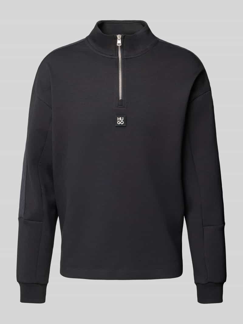 HUGO Regular fit sweatshirt van katoenmix model 'DANOVOTOP'