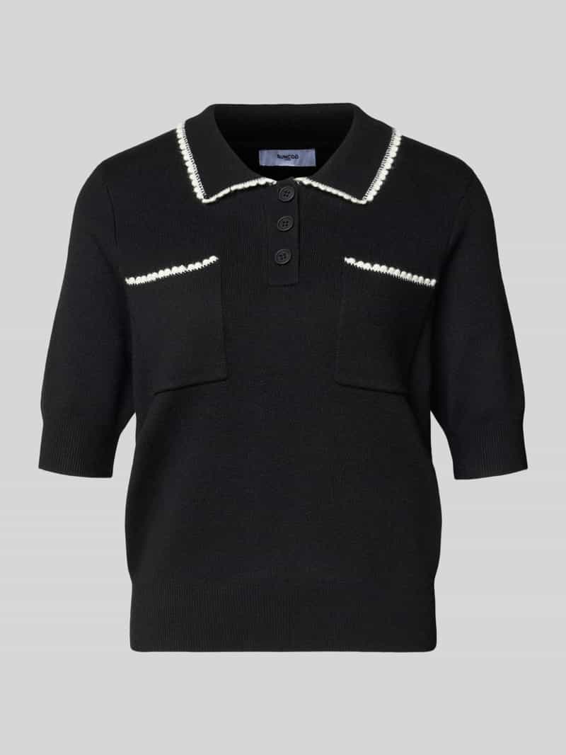 SUNCOO PARIS Regular fit poloshirt met borstzakken model 'POLKA'