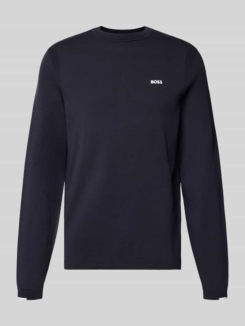 BOSS Green Regular fit pullover van pure katoen model 'KN_Ever-X'