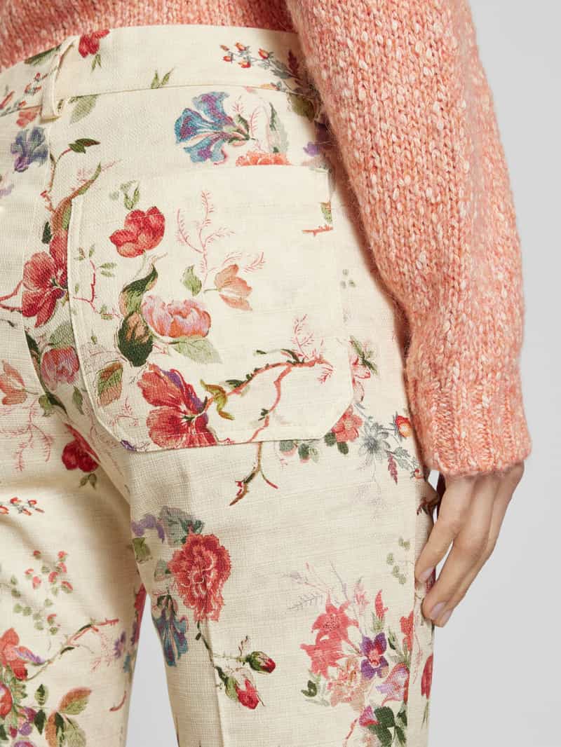 Weekend Max Mara Flared stoffen broek met persplooien model 'CADMIO'