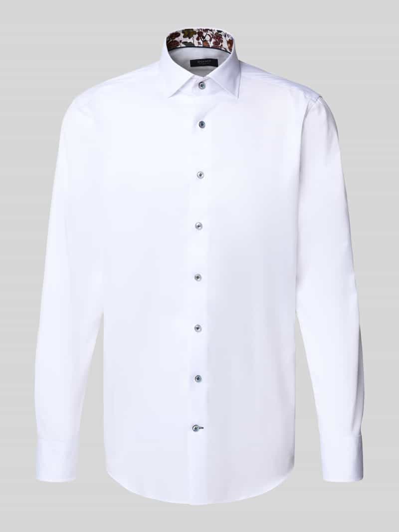 OLYMP SIGNATURE SLIM FIT Slim fit vrijetijdsoverhemd met kentkraag model 'Savio'