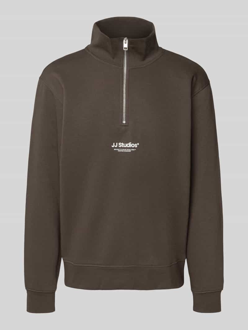 Jack & Jones Sweatshirt JJESOHO SWEAT QUARTER ZIP HN NOOS