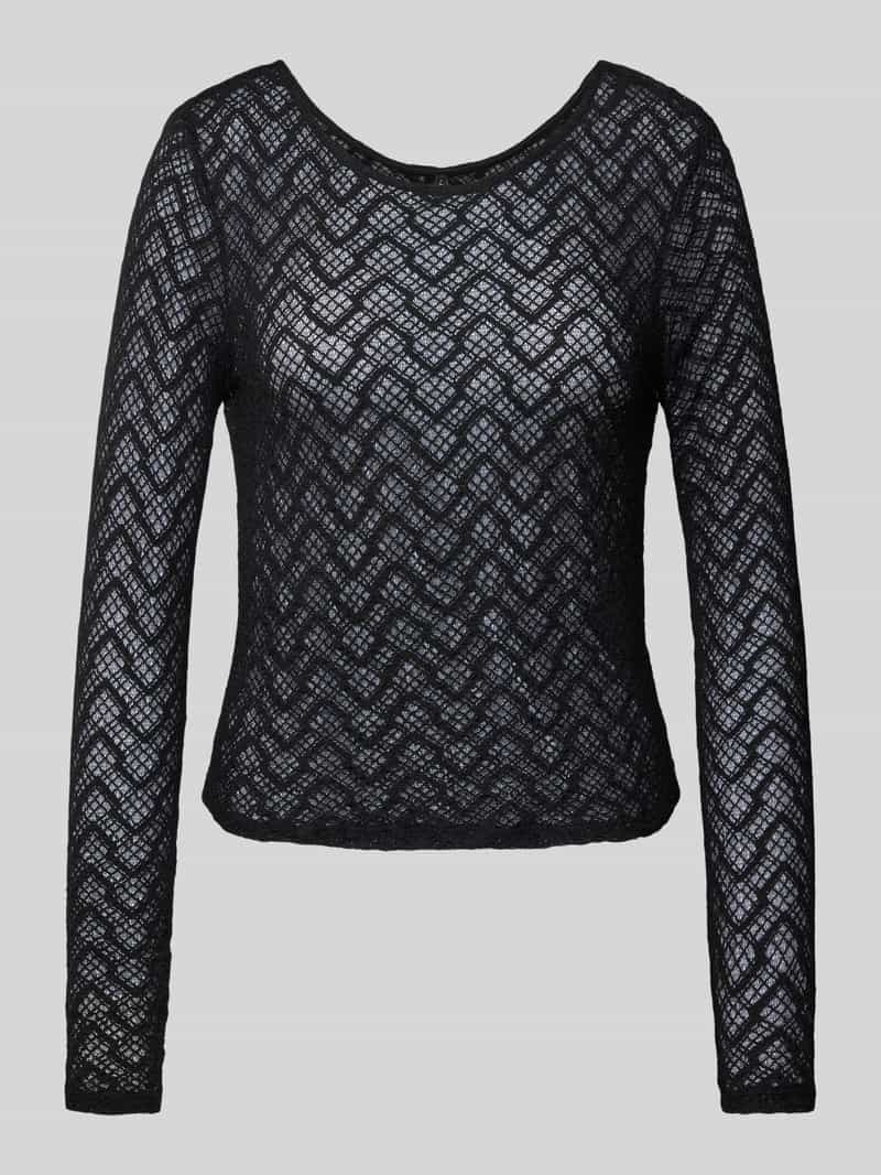 Only Slim fit shirt met lange mouwen van katoenmix model 'ANGILA'