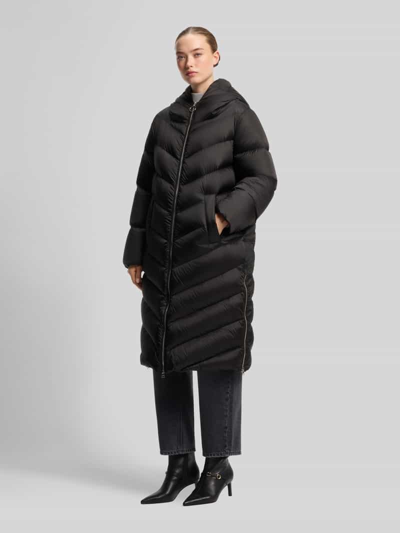 HUGO Lange jas met capuchon model 'D-MANTEL'