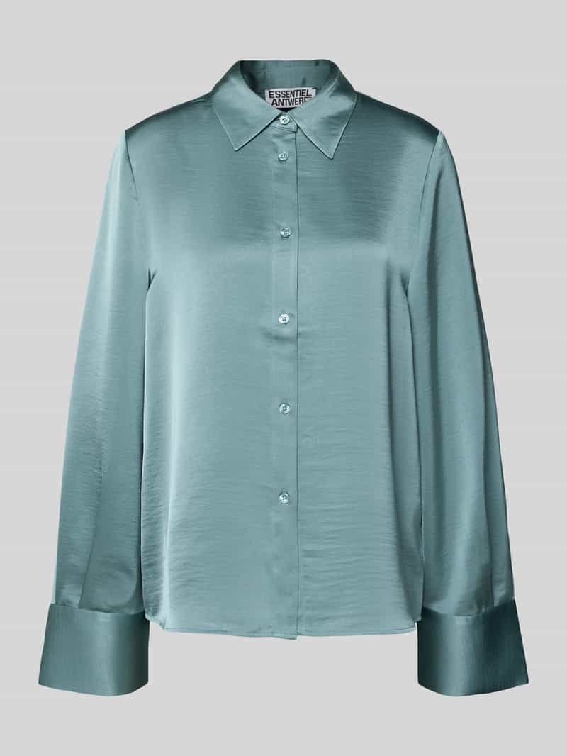 Essentiel Antwerp Oversized blouse met lange mouwen en overhemdkraag model 'IPOMOEA'