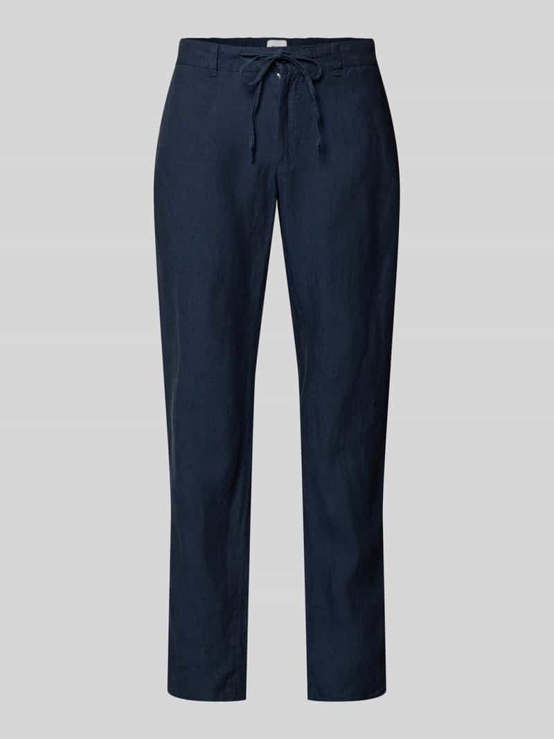 BRAX Linnen broek met tunnelkoord model "FABIO JOK"