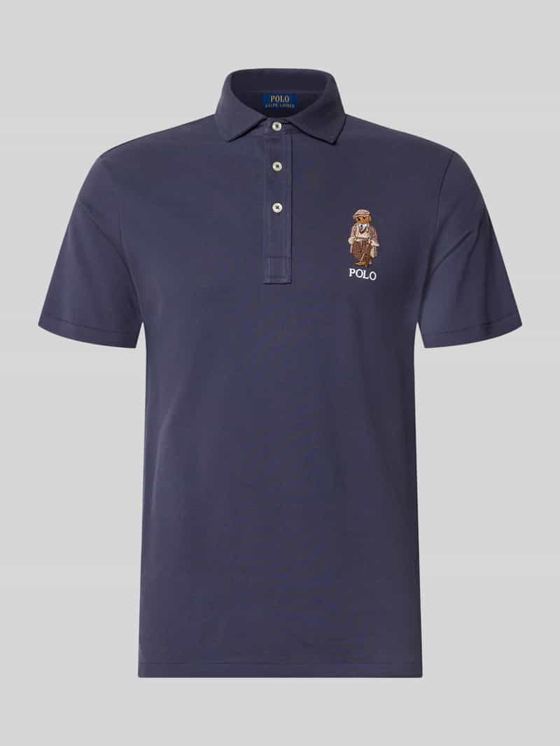 Polo Ralph Lauren Custom slim fit poloshirt met stitching