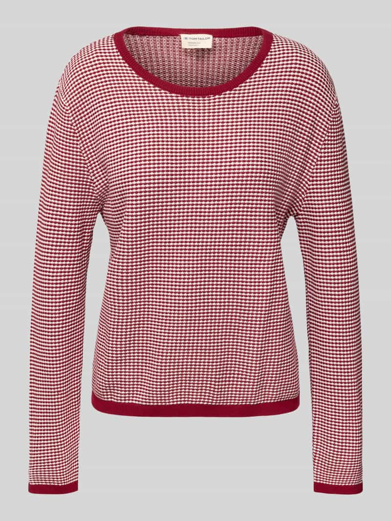 Tom Tailor Regular fit gebreide pullover van zuiver katoen