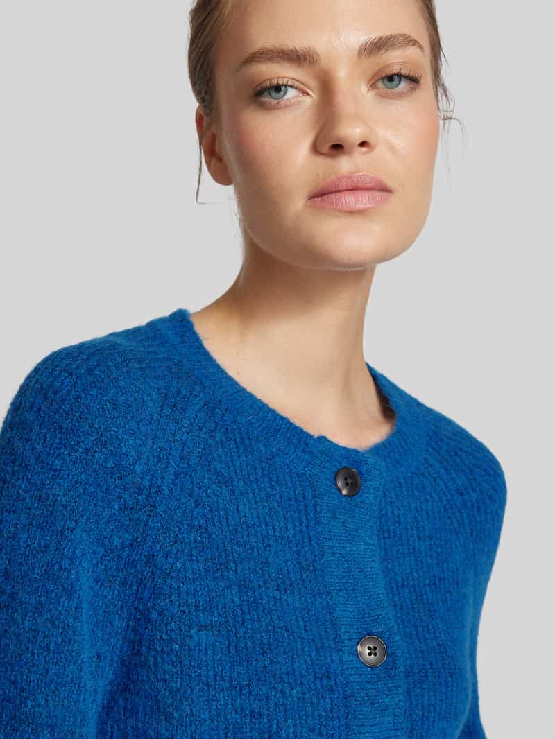 Selected Femme Gebreid jack met doorknoopsluiting model 'LULU'