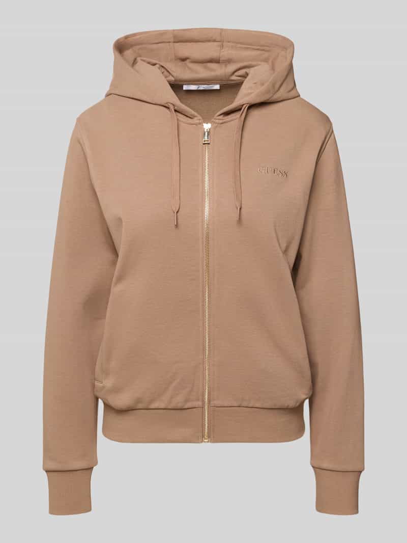Guess Sweatjack met capuchon en labelstiksel